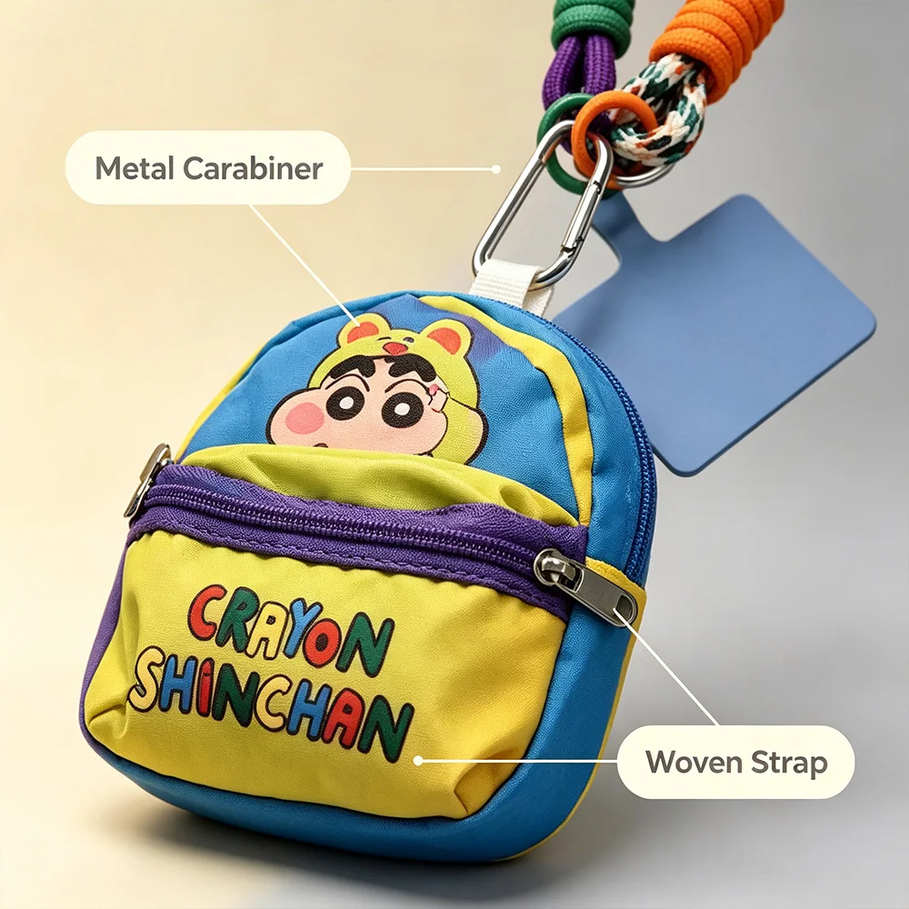 Women Accessories Pouch - Tas Lanyard Mini Crayon Shin-chan, Dompet