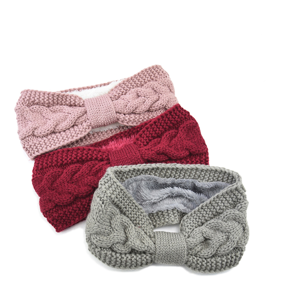 Women'S Yoga Accessories - Ikat kepala bergaris bulu domba halus
