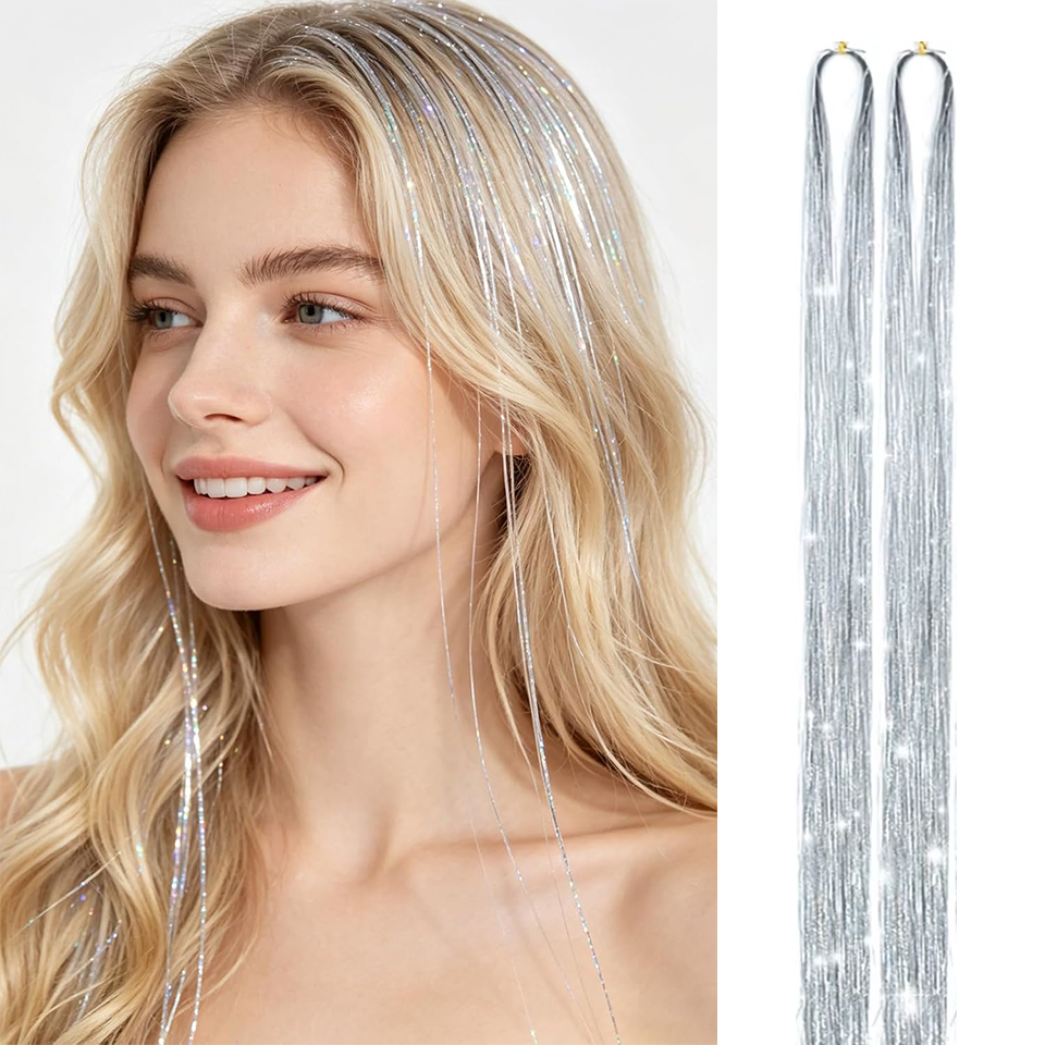 Women Accessories Pack - Rambut Tinsel 2 Paket Ekstensi Rambut