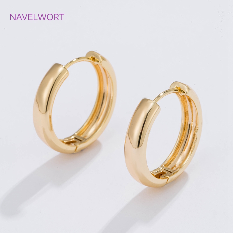 Wrap Ring Gold - 6 Ukuran Anting Lingkaran Berlapis Emas