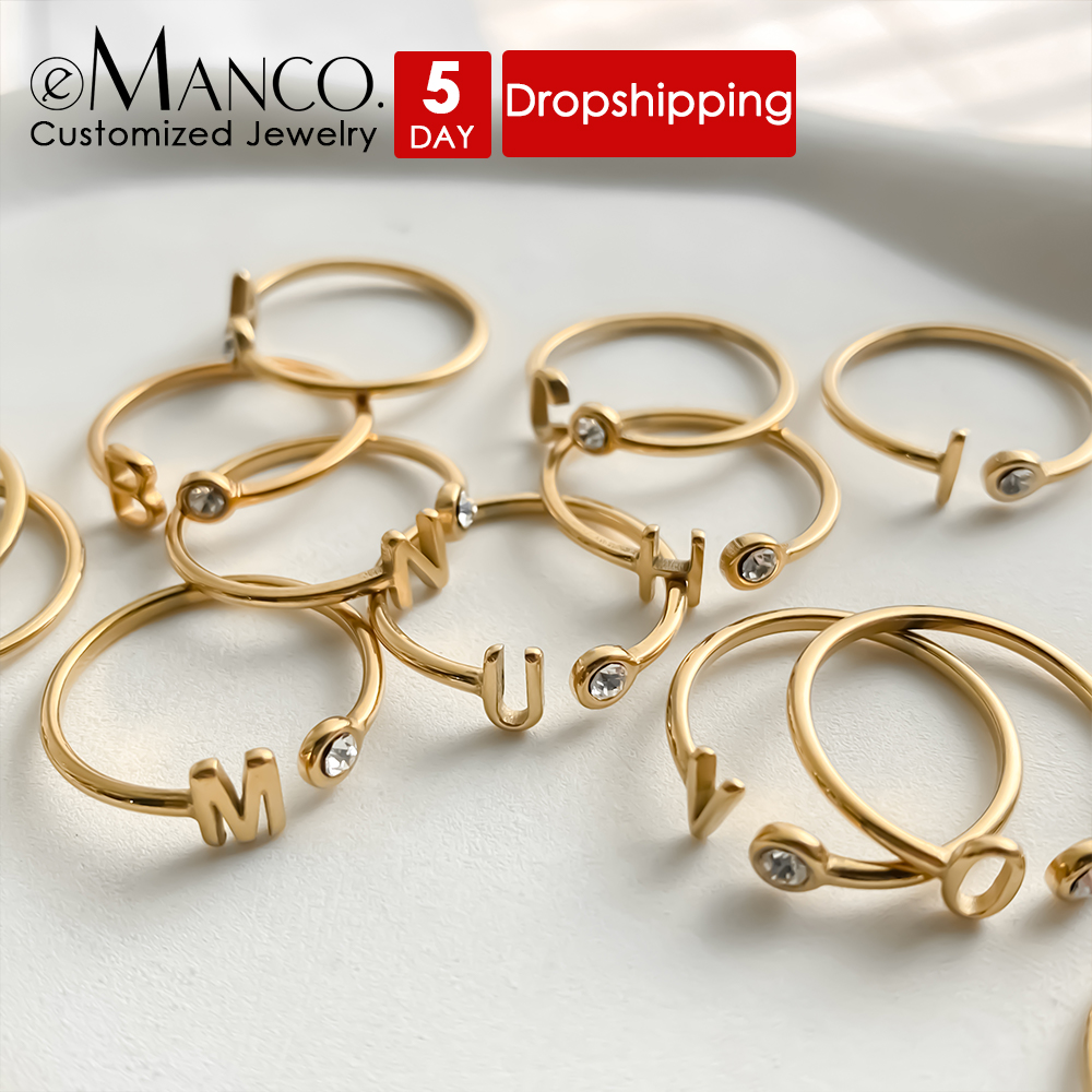 Wrap Ring Gold - EMANCO Cincin Terbuka Kustom Berwarna-warni dengan
