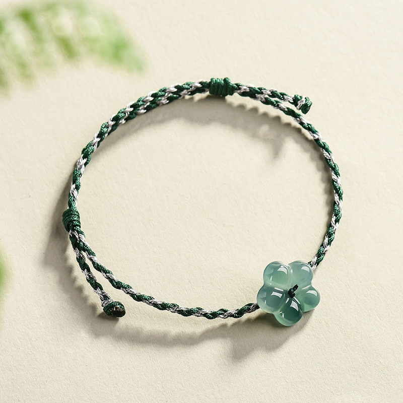 Women Accessories To Gift - Gelang Bunga Giok Burma Aksesori Fashion