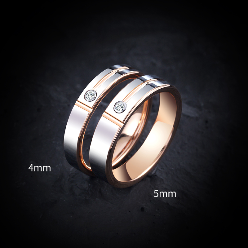 Wrap Ring Gold - Cincin pernikahan untuk pria wanita mawar