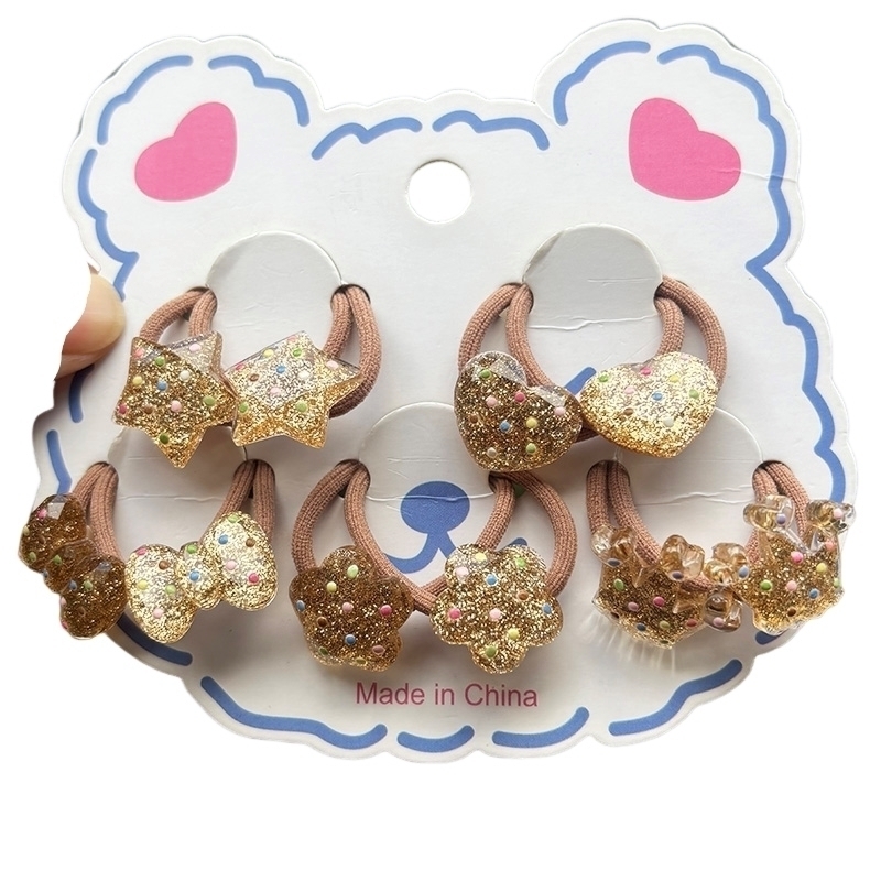 Wrap Ring Gold - Ikat rambut anak perempuan, aksesoris ikat