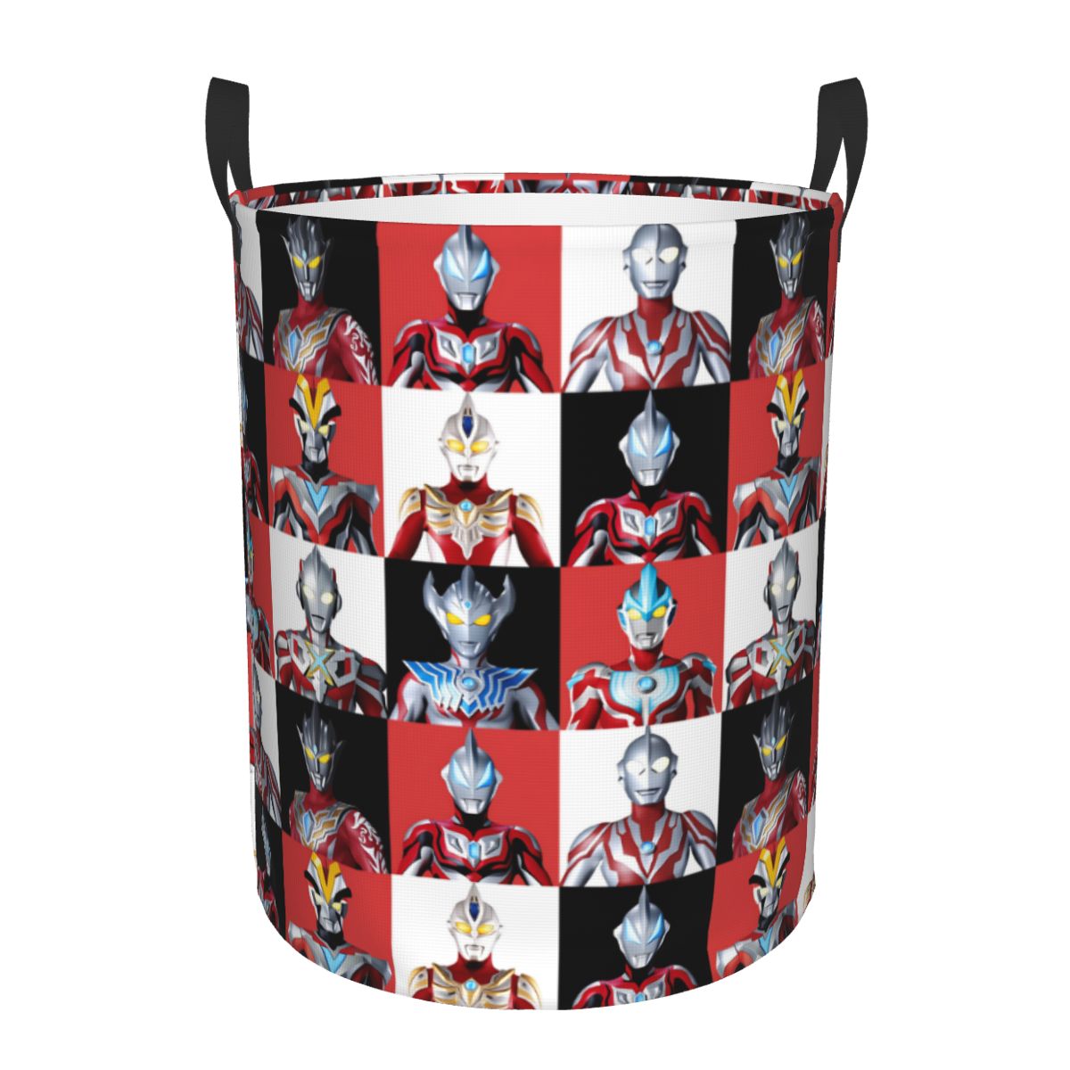 Women Accessories Hamper - Keranjang Cucian Komik Ultraman Kotak-kotak, Keranjang