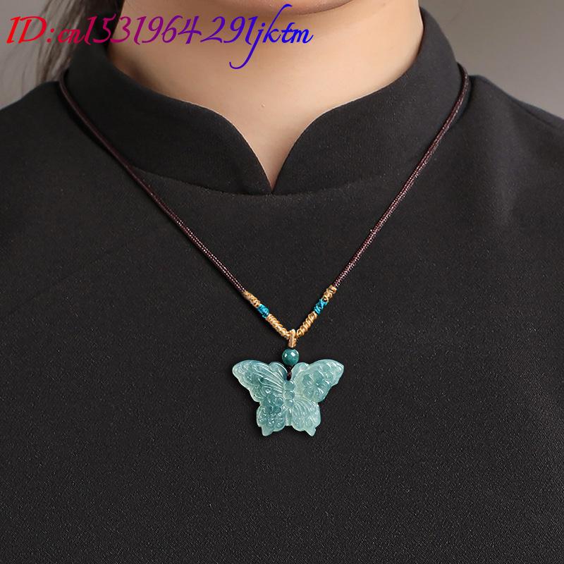 Kalung Liontin Kupu-kupu Giok  - Women Accessories To Gift ulasan dan harga