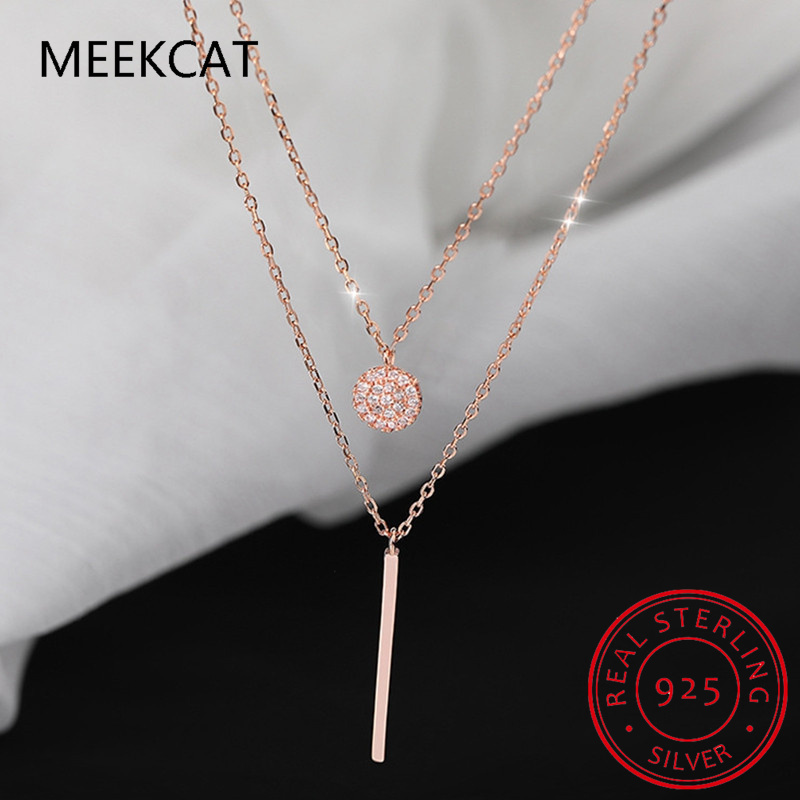 Kalung Liontin Moissanite Stic - Layered Necklace Set ulasan dan harga