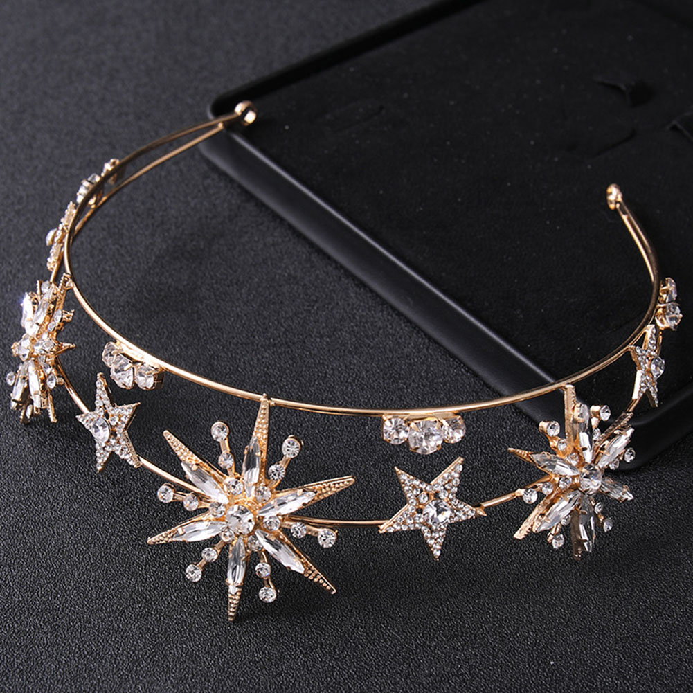 Mahkota Berbentuk Bintang Berl - Women'S Hair Accessories Wedding ulasan dan harga