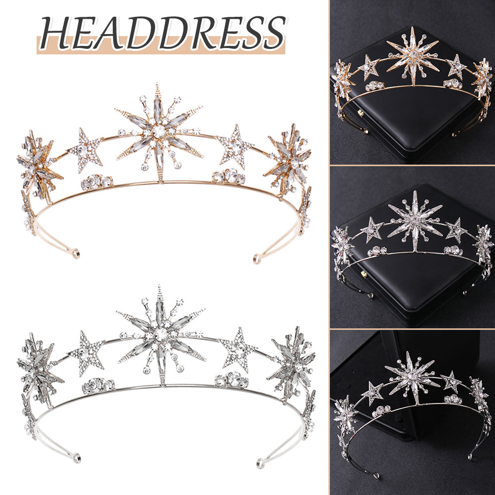 Mahkota Berbentuk Bintang Berl - Women'S Hair Accessories Wedding ulasan dan harga