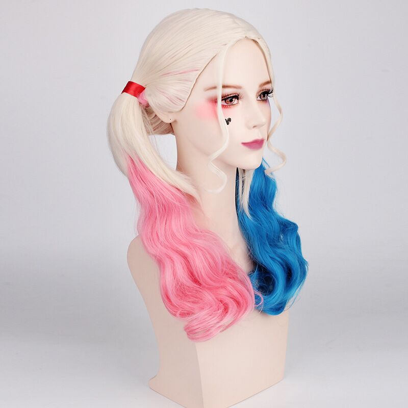 Wig Cosplay Harley Quinn Hallo - Women'S Harley Quinn Accessories ulasan dan harga