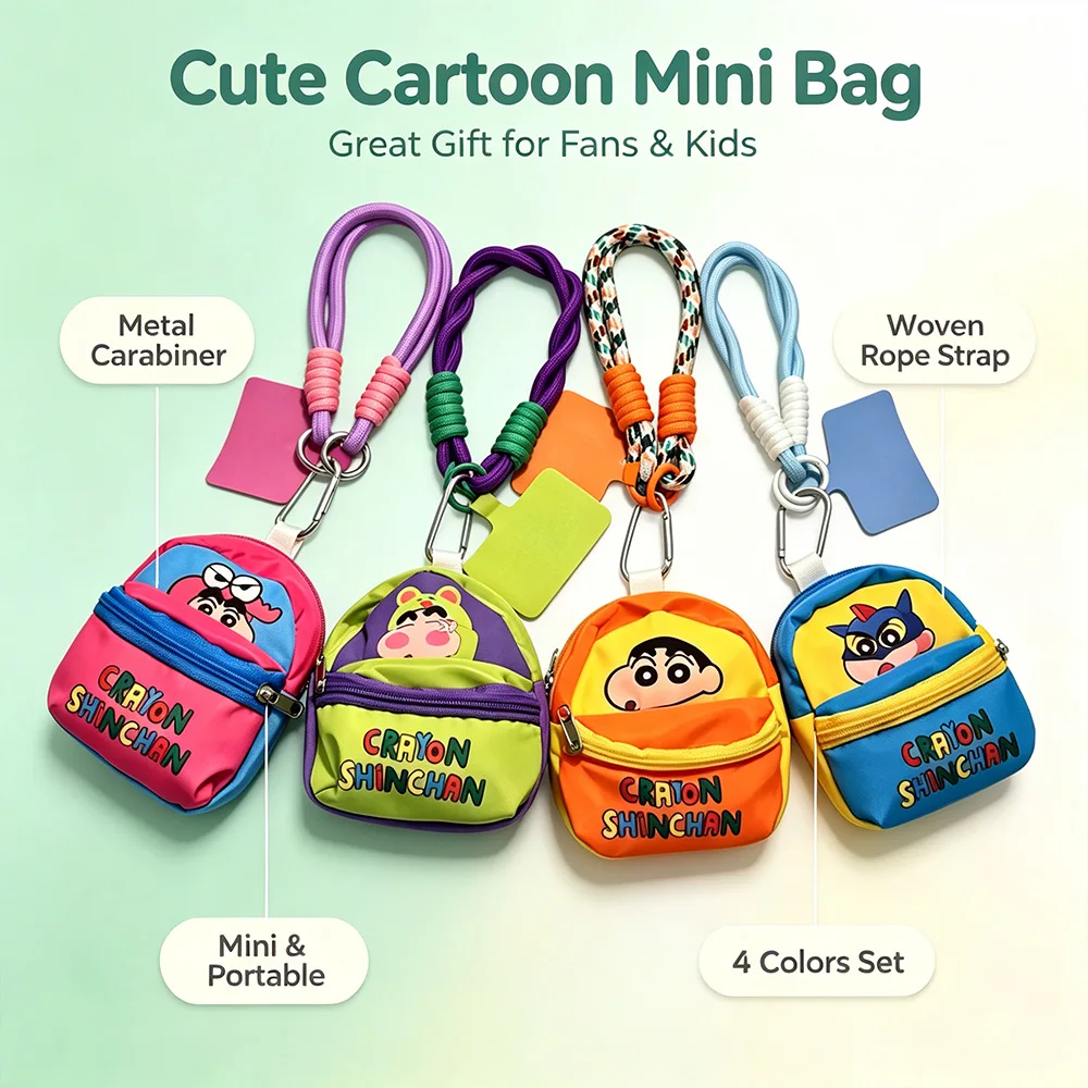 Tas Lanyard Mini Crayon Shin-c - Women Accessories Pouch ulasan dan harga