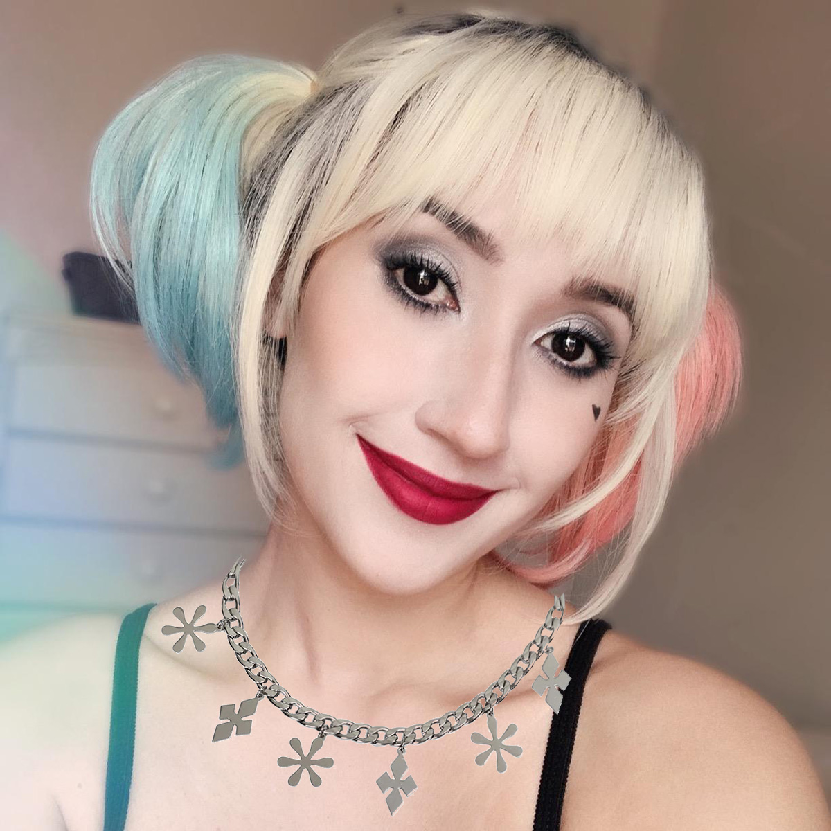 Aksesori Cosplay Kalung untuk  - Women'S Harley Quinn Accessories ulasan dan harga