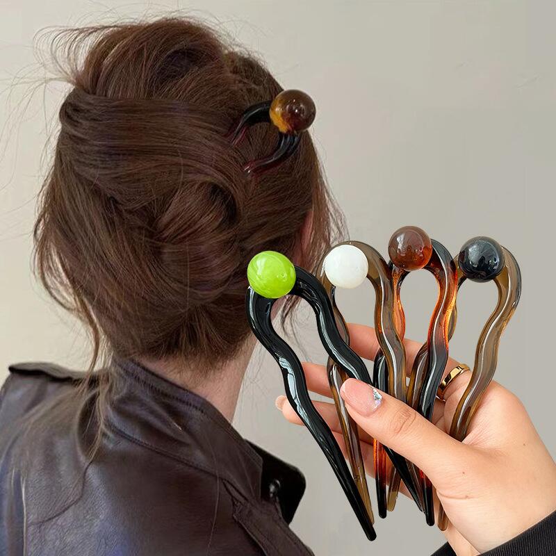 Jepit Rambut Bentuk U Mutiara  - Women Accessories On Sale ulasan dan harga