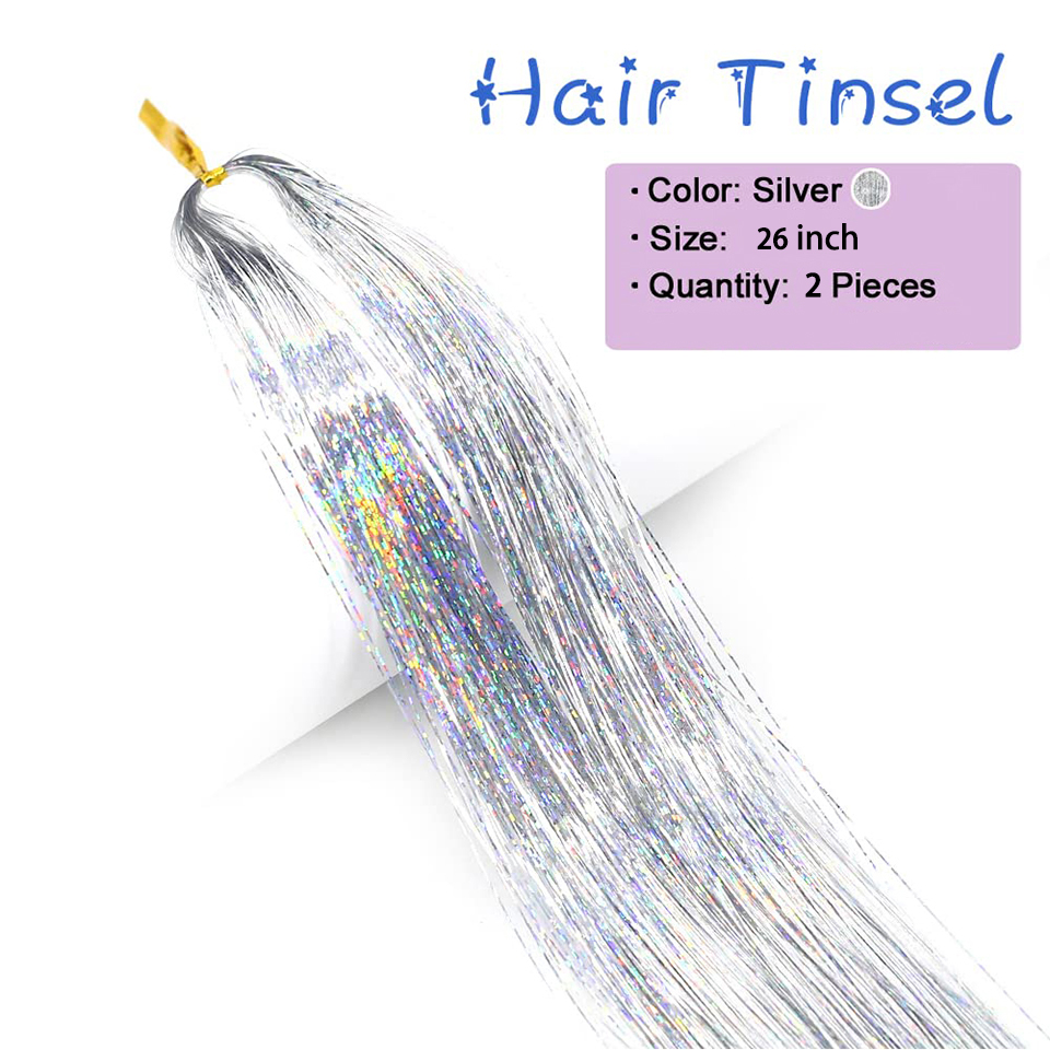 Rambut Tinsel 2 Paket Ekstensi - Women Accessories Pack ulasan dan harga