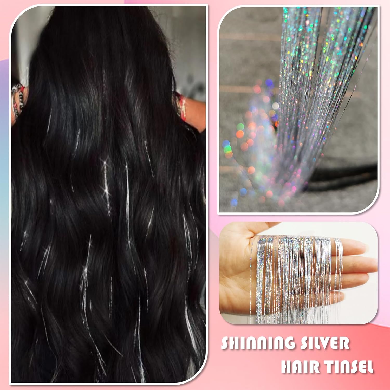 Rambut Tinsel 2 Paket Ekstensi - Women Accessories Pack ulasan dan harga