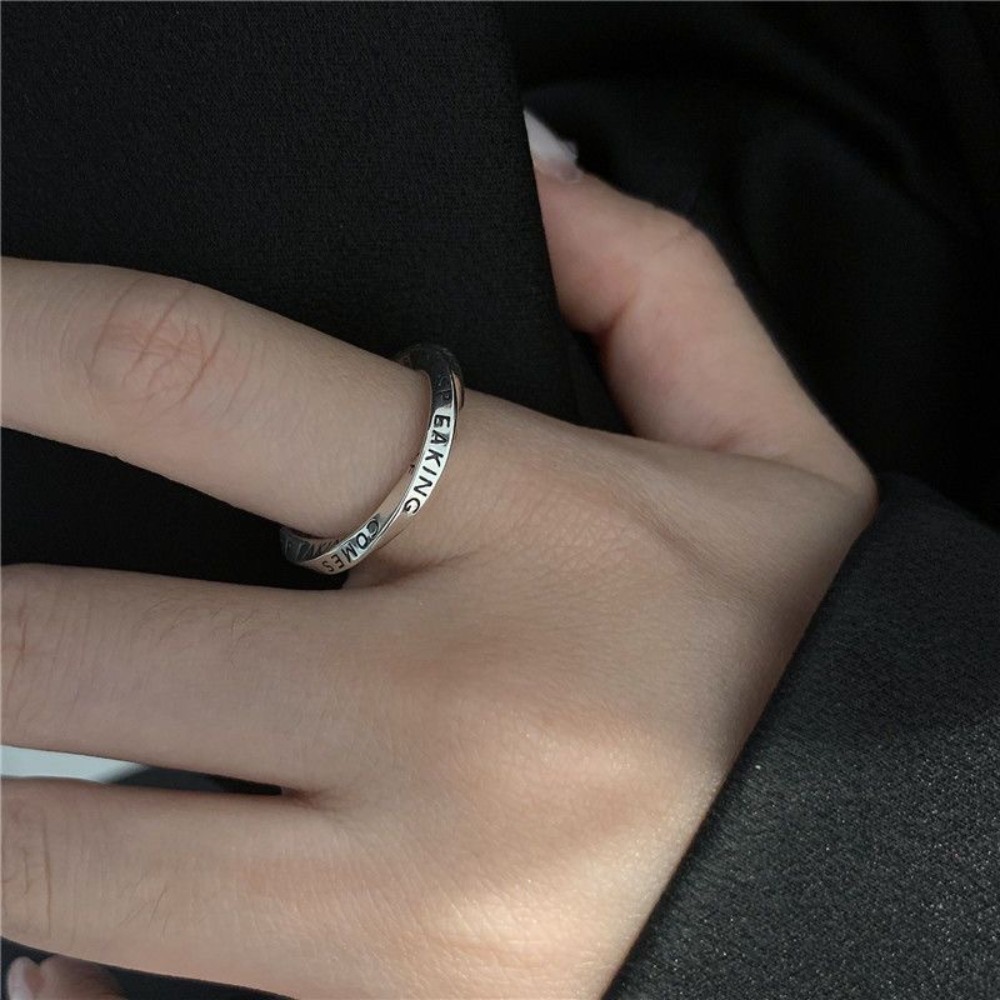 Cincin Terbuka Mobius dengan D - Women Accessories In English ulasan dan harga