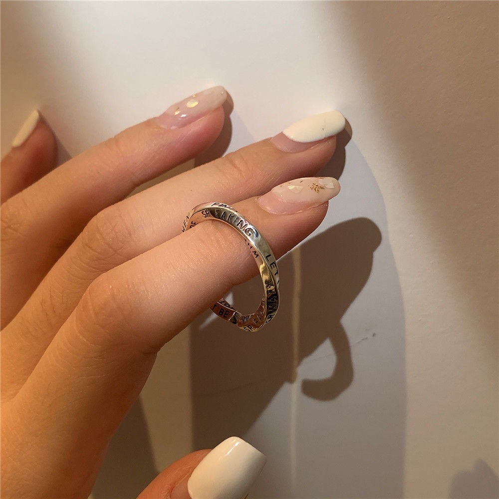 Cincin Terbuka Mobius dengan D - Women Accessories In English ulasan dan harga