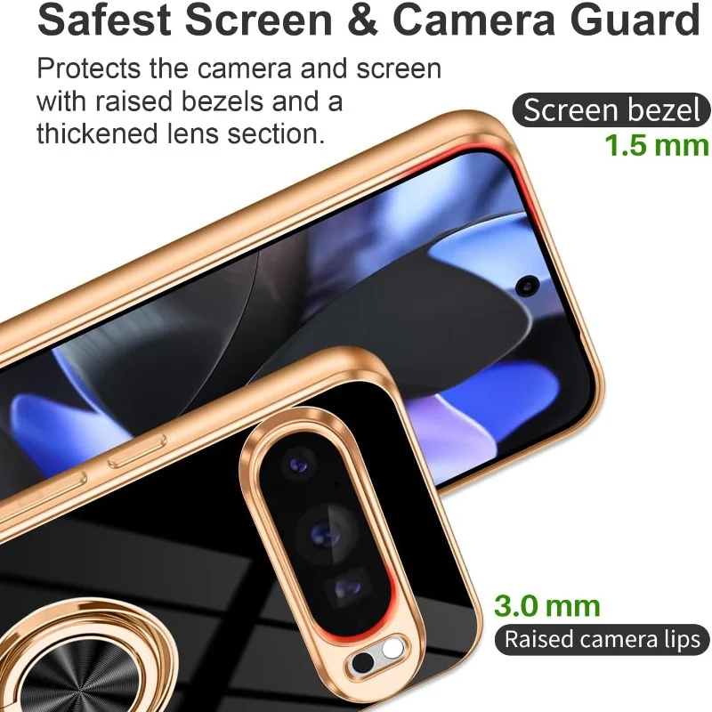 Casing HP Google Pixel 10 9 8  - Wrap Ring Gold ulasan dan harga