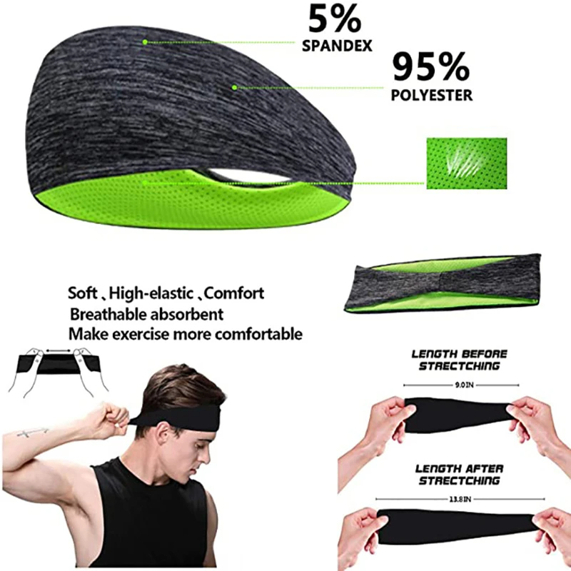 3 buah pita ikat kepala olahra - Women'S Yoga Accessories ulasan dan harga
