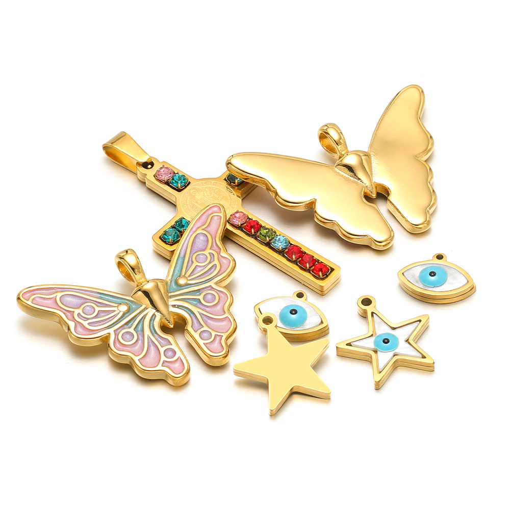 5 Buah/Lot Liontin Salib Jimat - Women Accessories Pack ulasan dan harga