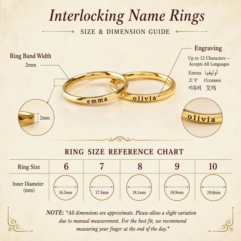 Cincin Nama Terukir yang Diper - Wrap Ring Gold ulasan dan harga