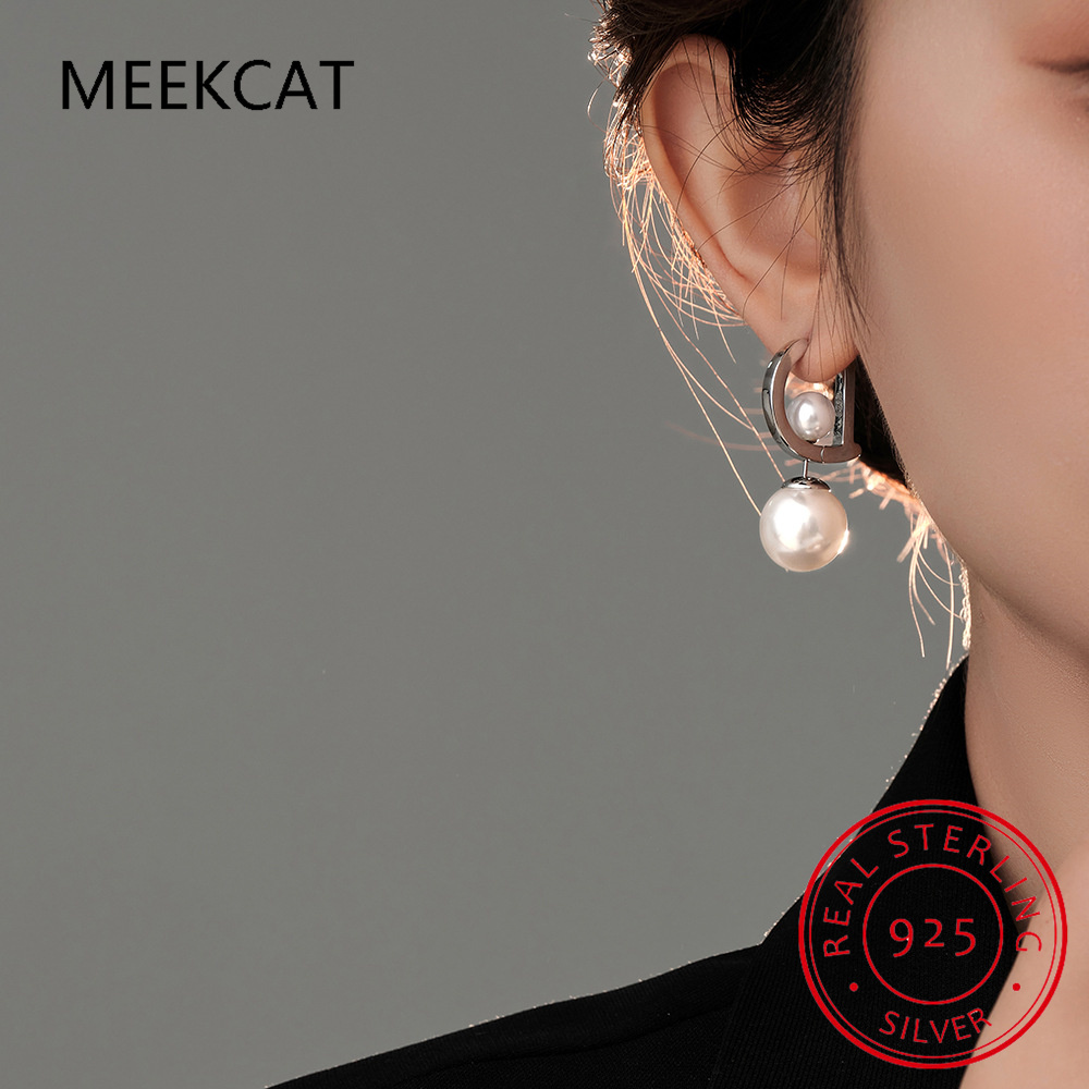 Anting Mutiara Bentuk D Perak  - Women Accessories In English ulasan dan harga