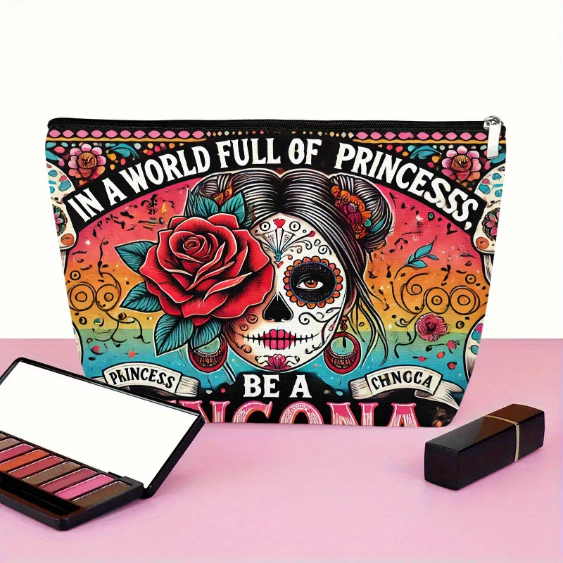 Tas kosmetik bunga dan tengkor - Women Accessories Pouch ulasan dan harga