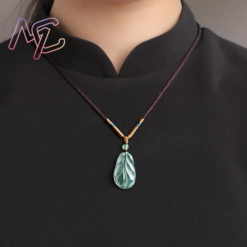Liontin Daun Giok Myanmar Hadi - Women Accessories To Gift ulasan dan harga