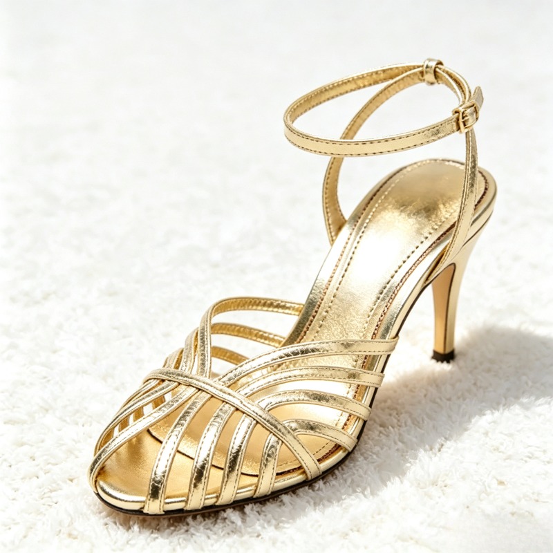 Sandal Hak Tinggi Wanita Model - Wrap Ring Gold ulasan dan harga