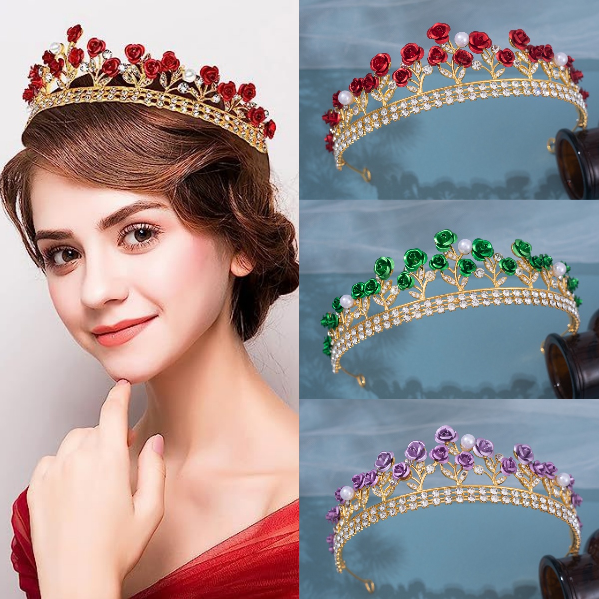 Mahkota Pengantin Keramik Baro - Women'S Hair Accessories Wedding ulasan dan harga